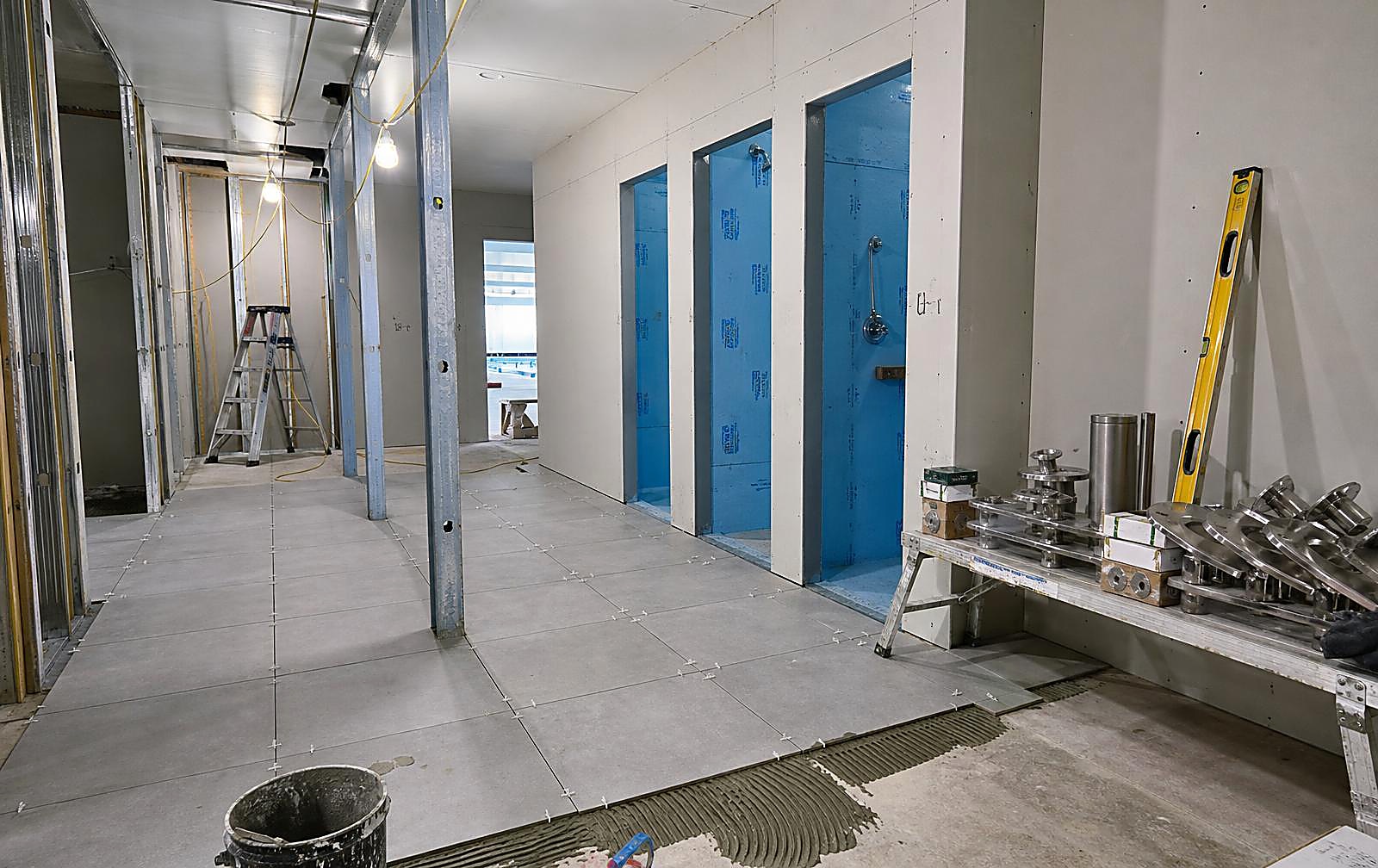 Better Health Networks — Pool & Amenities — Pool reconstruction, waterproofing joinery, DDA Compliant Shower, Toliets and change area under construction